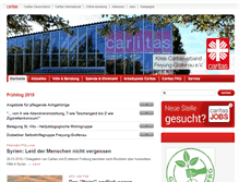Tablet Screenshot of caritas-frg.de